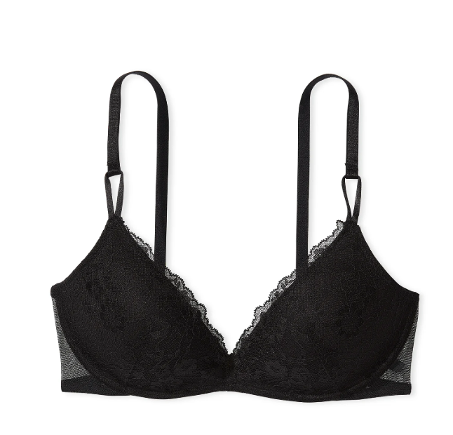 DUMMY - Brasier Victoria secret push up de encaje sin aro Sexy Tee Posey 32A negro